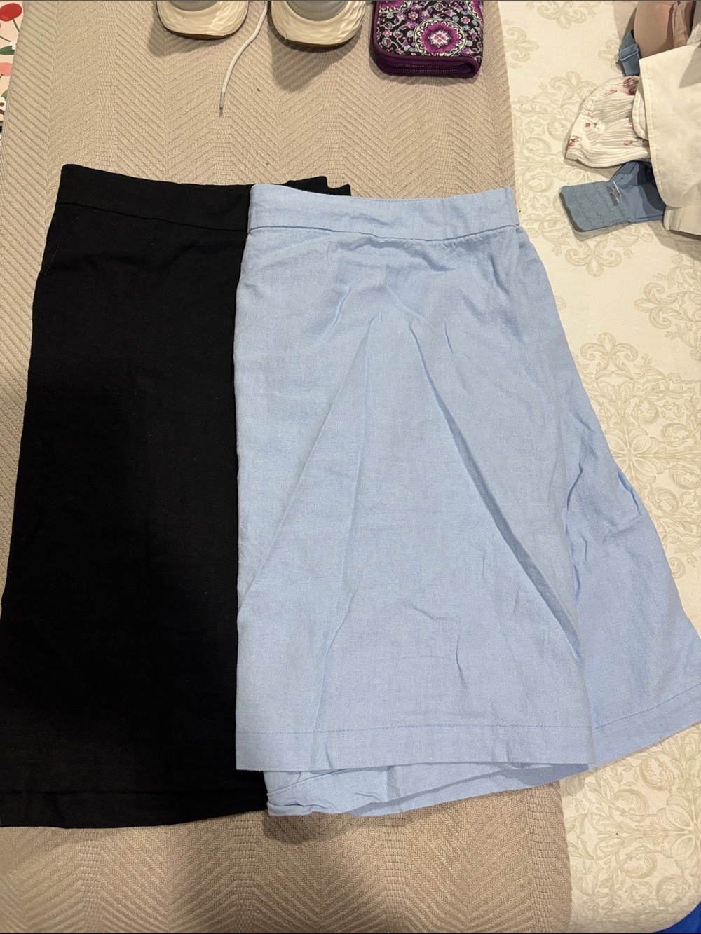 Bundle of 2 Black and Light Blue Women's skirts